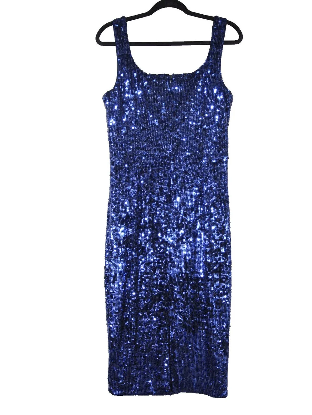 NEW, Dress the Population Sloane Dress in Blue Sz L #MD2578
